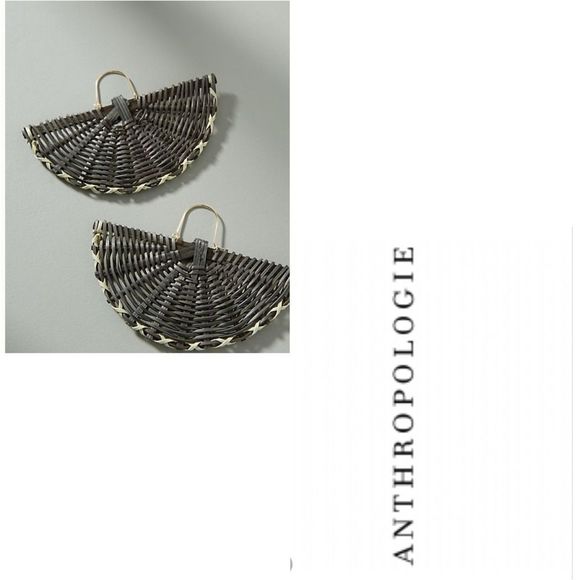 ANTHROPOLOGIE Sunbathing Wicker Drop Earrings - Picture 5 of 8